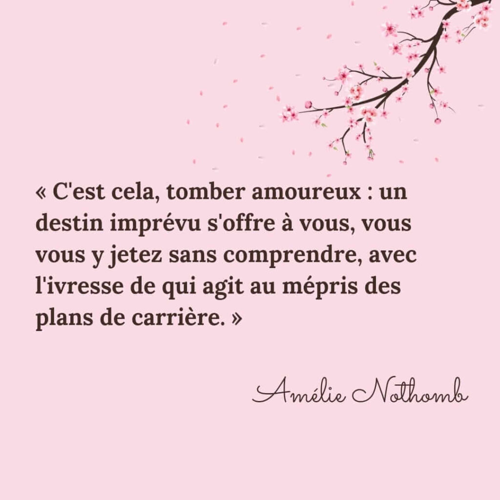Citation Amelié Nothomb